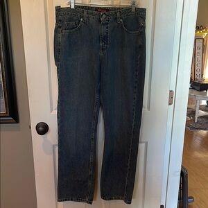 Lee Blue Straight Leg Jeans Medium Indigo women’s size 14 S